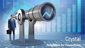  Presentation with financial planning - Audience pleasing slide deck consisting of businessman in financial planning business backdrop and a teal colored foreground