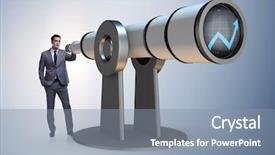  Presentation with financial planning - PPT layouts having businessman in financial planning business background and a mint green colored foreground