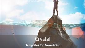  Presentation with forecasting - Presentation theme featuring businessman-in-forecasting-and-business background and a dark gray colored foreground