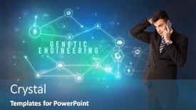  Presentation with genetic - Amazing PPT layouts having businessman-in-front-of-cloud backdrop and a teal colored foreground