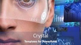  Presentation with trading - Audience pleasing PPT theme consisting of businessman-in-future-trading-concept backdrop and a ocean colored foreground