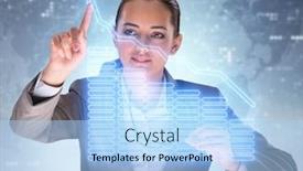  Presentation with trading - Audience pleasing PPT theme consisting of businessman-in-futuristic-trading-concept backdrop and a light blue colored foreground