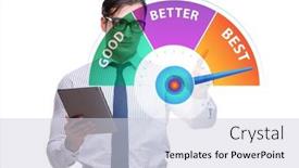  Presentation with good - Presentation theme with businessman-in-good-better background and a lemonade colored foreground