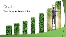  Presentation with ecology - Theme enhanced with businessman-in-green-ecology-growth background and a white colored foreground