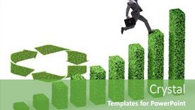  Presentation with ecology - Slide deck enhanced with businessman-in-green-ecology-growth background and a seafoam green colored foreground