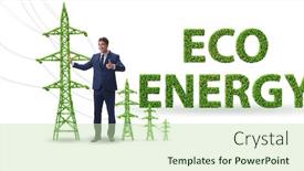  Presentation with green energy - Amazing PPT layouts having businessman-in-green-energy-concept backdrop and a mint green colored foreground