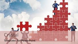  Presentation with business growth - Amazing presentation having businessman-in-growth-concept-business backdrop and a coral colored foreground