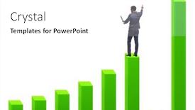  Presentation with growth - Presentation theme with businessman-in-growth-concept background and a white colored foreground