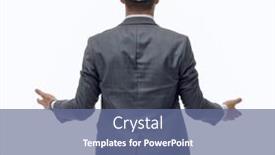  Presentation with blank - Slide set having businessman-in-hard-hat-looking background and a ocean colored foreground