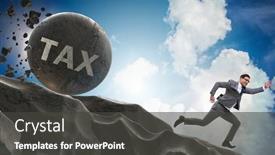  Presentation with taxes - Cool new presentation with businessman-in-high-taxes-business backdrop and a dark gray colored foreground