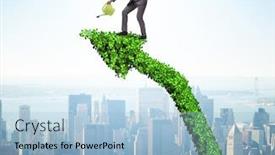  Presentation with investment - PPT layouts enhanced with businessman-in-investment-concept-watering background and a light blue colored foreground