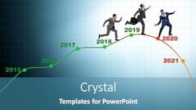  Presentation with crash - PPT layouts featuring businessman-in-market-crash-concept background and a teal colored foreground