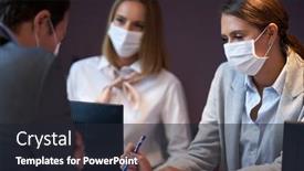  Presentation with hotel - Cool new presentation theme with businessman-in-mask backdrop and a wine colored foreground