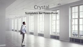  Presentation with modern - Amazing slide deck having businessman-in-modern-office-mixed backdrop and a light gray colored foreground