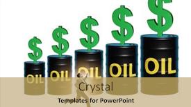  Presentation with oil - PPT layouts featuring businessman-in-oil-prices-concept background and a yellow colored foreground