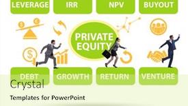  Presentation with equity - Beautiful PPT layouts featuring businessman-in-private-equity-concept backdrop and a blonde colored foreground