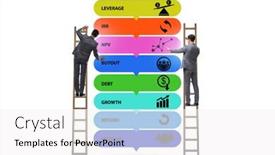  Presentation with equity - Colorful PPT layouts enhanced with businessman-in-private-equity-concept backdrop and a white colored foreground