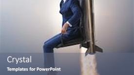  Presentation with promotion - Audience pleasing theme consisting of businessman-in-promotion-business-concept backdrop and a gray colored foreground