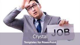  Presentation with recruitment - Beautiful PPT theme featuring businessman-in-recruitment-concept-isolated backdrop and a gray colored foreground