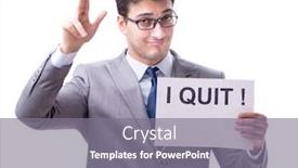  Presentation with life insurance concept white - Amazing presentation having businessman-in-resignation-concept-isolated backdrop and a gray colored foreground