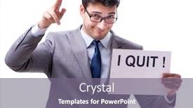  Presentation with concept - Audience pleasing PPT theme consisting of businessman-in-resignation-concept-isolated backdrop and a gray colored foreground