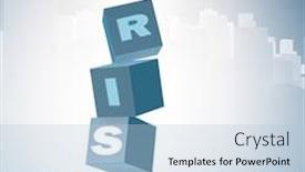  Presentation with reward - PPT theme enhanced with businessman in risk and reward business concept background and a light blue colored foreground