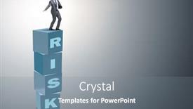  Presentation with reward - Theme featuring businessman-in-risk-and-reward background and a gray colored foreground