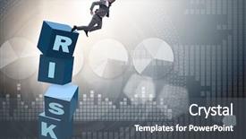  Presentation with reward - PPT theme with businessman in risk and reward background and a  colored foreground