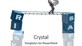  Presentation with reward - Amazing theme having businessman in risk and reward backdrop and a  colored foreground