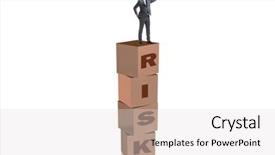  Presentation with reward - Beautiful theme featuring businessman in risk and reward backdrop and a  colored foreground