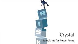  Presentation with reward - Amazing theme having businessman in risk and reward backdrop and a white colored foreground