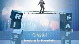  Presentation with reward - Amazing PPT theme having businessman in risk and reward backdrop and a  colored foreground
