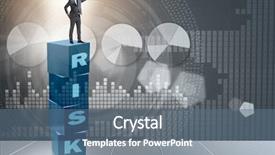  Presentation with reward - Audience pleasing slide deck consisting of businessman in risk and reward backdrop and a ocean colored foreground