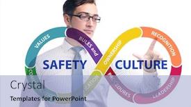  Presentation with culture - Amazing slide set having businessman-in-safety-culture-concept backdrop and a light blue colored foreground