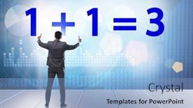  Presentation with synergy - PPT layouts featuring businessman-in-synergy-business-concept background and a light blue colored foreground