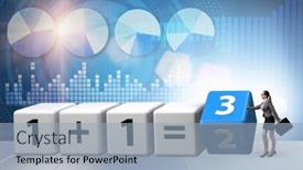  Presentation with synergy - Theme enhanced with businessman-in-synergy-business-concept background and a light blue colored foreground