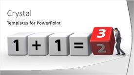  Presentation with synergy - Presentation theme with businessman-in-synergy-business-concept background and a white colored foreground