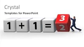  Presentation with synergy - Presentation having businessman-in-synergy-business-concept background and a white colored foreground