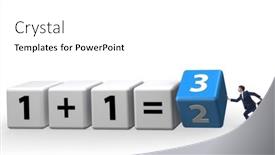  Presentation with synergy - Presentation theme consisting of businessman-in-synergy-business-concept background and a white colored foreground