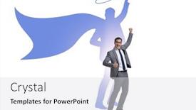  Presentation with hypertension concept - Presentation enhanced with businessman-in-the-alter-ego background and a light gray colored foreground