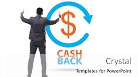  Presentation with cash - Presentation theme enhanced with businessman-in-the-cash-back background and a white colored foreground