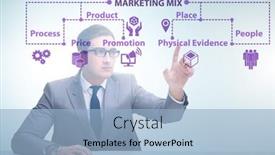  Presentation with marketing - Amazing PPT layouts having businessman-in-the-concept backdrop and a light blue colored foreground