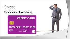  Presentation with credit card - Presentation featuring businessman-in-the-credit-card background and a  colored foreground
