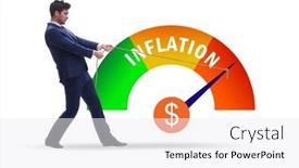  Presentation with inflation - Presentation theme with businessman-in-the-high-inflation background and a white colored foreground