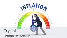  Presentation with inflation - Presentation consisting of businessman-in-the-high-inflation background and a lemonade colored foreground