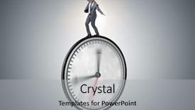  Presentation with risk management - Theme having businessman in time management concept background and a  colored foreground