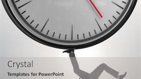  Presentation with time management - PPT layouts enhanced with businessman-in-time-management-concept background and a light gray colored foreground