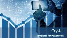  Presentation with trading - Slides having businessman in trading and finance background and a  colored foreground