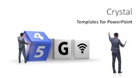  Presentation with télécharger la transition morphose - Beautiful theme featuring businessman-in-transition-from-4g backdrop and a white colored foreground