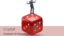  Presentation with uncertainty - PPT layouts consisting of businessman-in-uncertainty-concept background and a red colored foreground